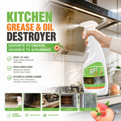 ⏳HOT SALE 50%OFF✨💞50K+ SOLD!🏆Heavy Duty Kitchen Degreaser Spray
