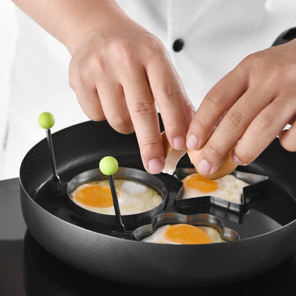 🍳Breakfast Boiled Egg Mold - Set of 5 with Brush