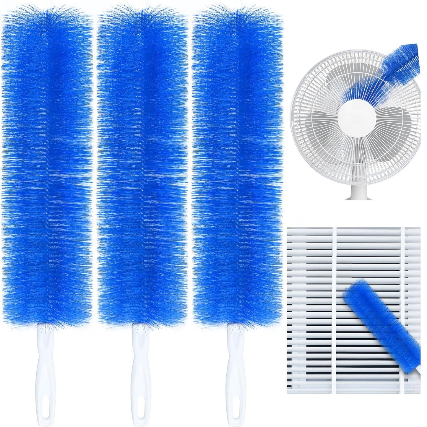 Bendable Fan Cleaning Brush – Reusable Microfiber Duster for Fans&Curtain