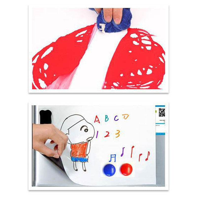 🗓️ Magnetic Dry-Erase Fridge Calendar Set – Family Planner & Grocery List