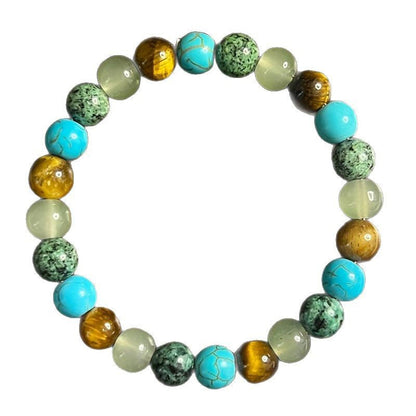 ✨ Natural Stone Bead Bracelet – Elegant Gradient Energy-Inspired Jewelry