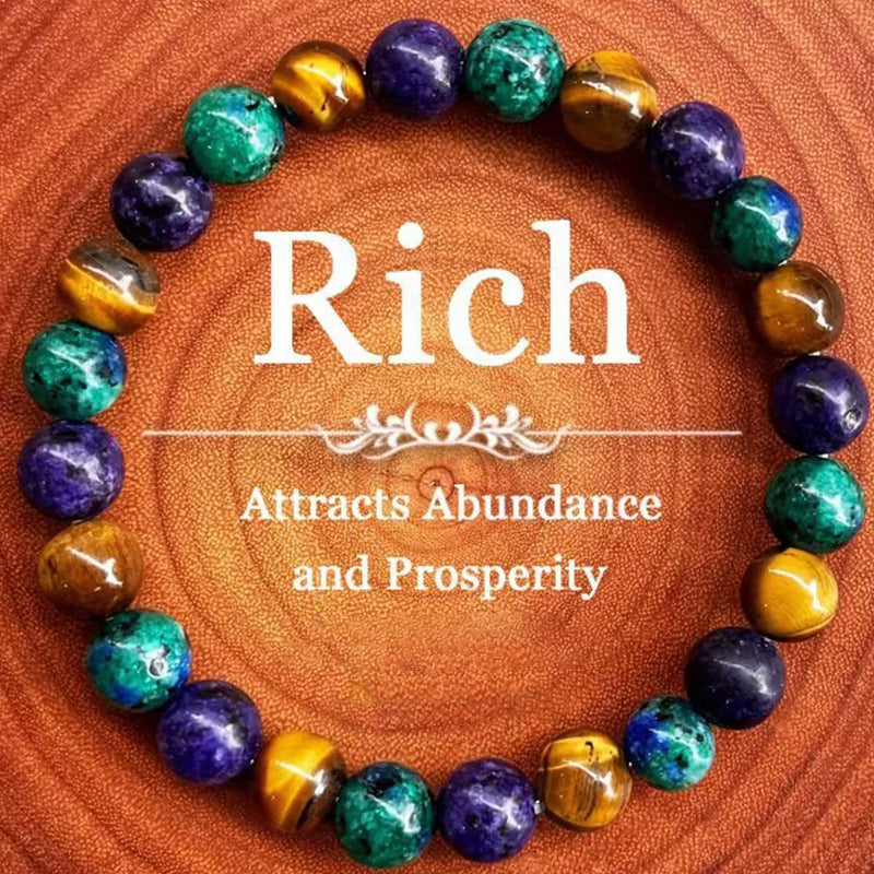 ✨ Natural Stone Bead Bracelet – Elegant Gradient Energy-Inspired Jewelry