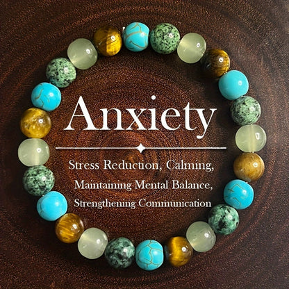 ✨ Natural Stone Bead Bracelet – Elegant Gradient Energy-Inspired Jewelry
