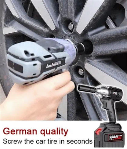 🔧50% OFF!⚡Cordless Brushless Impact Wrench 1/2 Inch, High Torque, 2x Battery Fast Charger🛠️