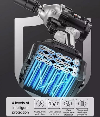 🔧50% OFF!⚡Cordless Brushless Impact Wrench 1/2 Inch, High Torque, 2x Battery Fast Charger🛠️