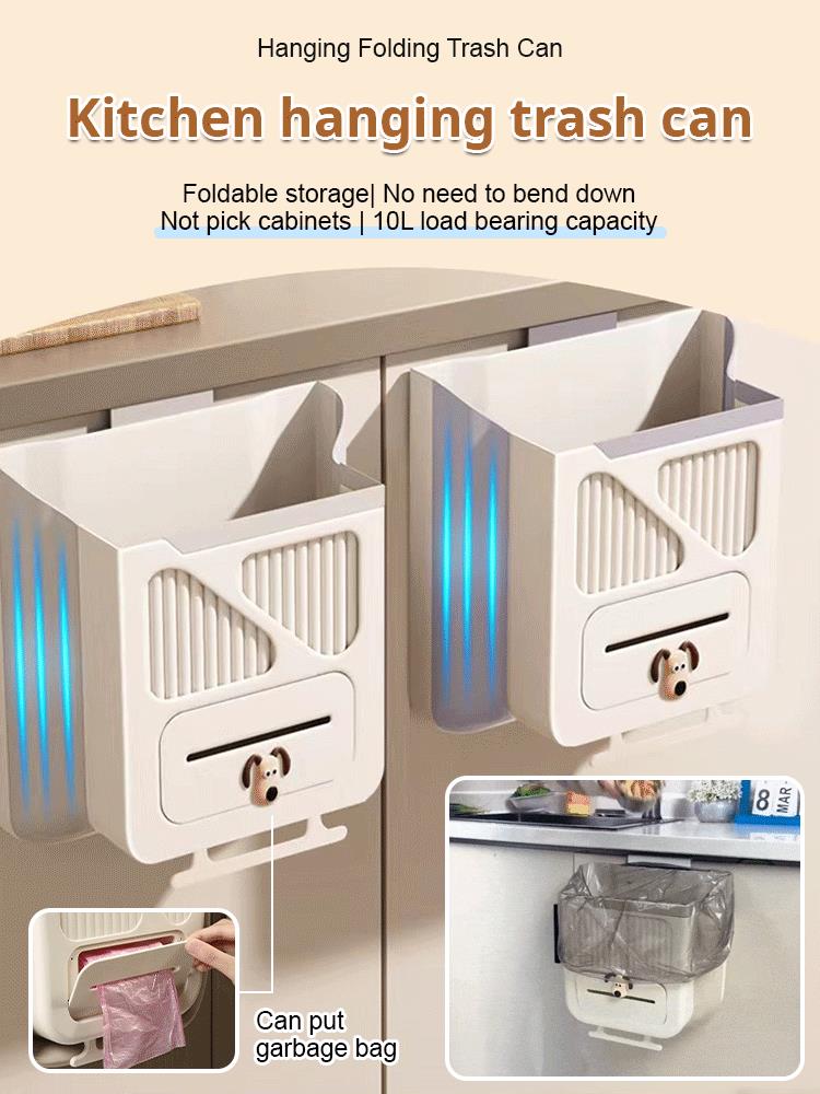 🔥While Supplies Last 50% OFF!🎉 Folding Hanging Kitchen Waste Trash Can