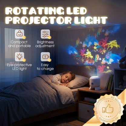 🌊 Transform Your Room into an Underwater Paradise | Dynamic Rotating LED Projector Light with Ocean Waves & Aurora Effects