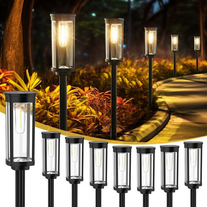 ☀️ LIMITED-TIME 50% OFF! ✨ Solar Pathway Lights Outdoor – Monocrystalline Panel, 14hr Runtime, Retro Design 🏡