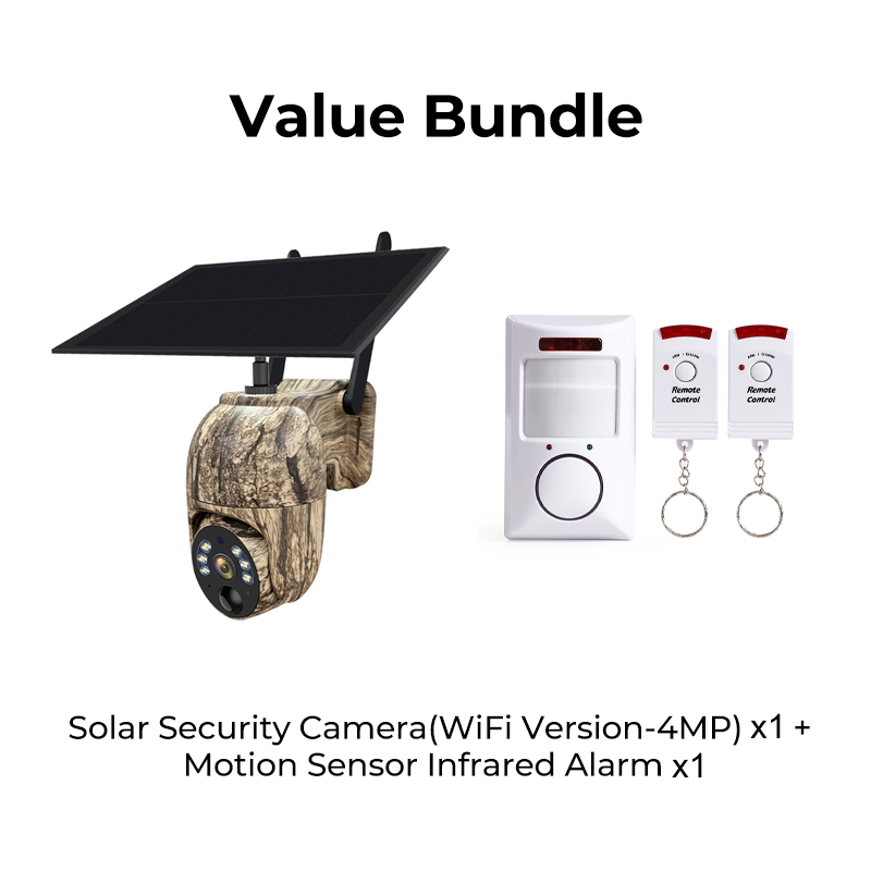 Solar-Powered PTZ Security Camera