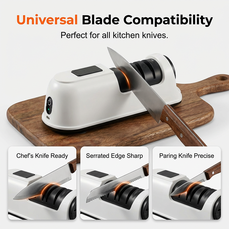 🔪50% OFF TODAY⚡ 3-Stage Electric & Manual Knife Sharpener