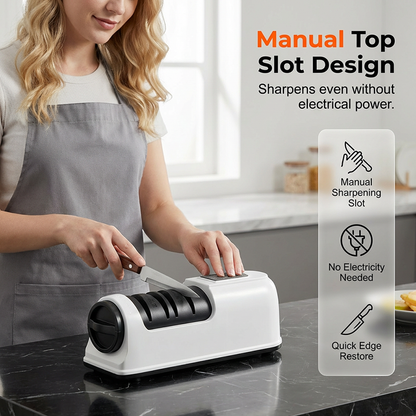 🔪50% OFF TODAY⚡ 3-Stage Electric & Manual Knife Sharpener