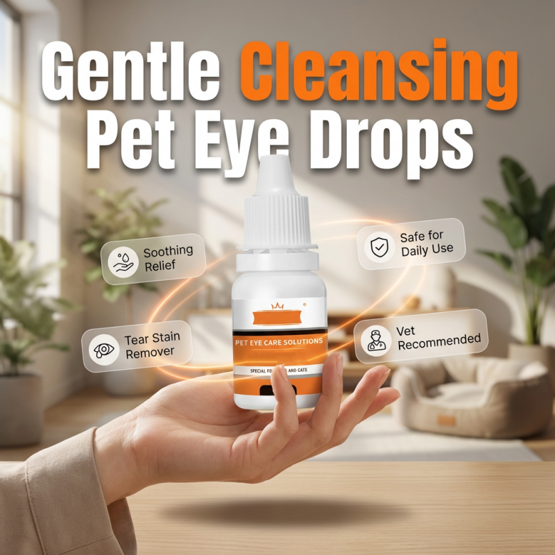 🐾 Pet Eye Wash Drops – Tear Stain Cleanup & Daily Eye-Area Care