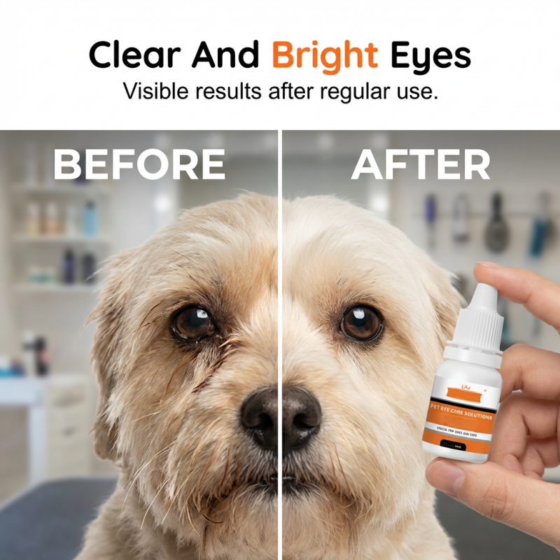 🐾 Pet Eye Wash Drops – Tear Stain Cleanup & Daily Eye-Area Care