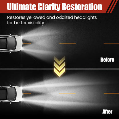 💡Car Headlight Restoration Kit🧽 Bring Dull Lights Back to Life