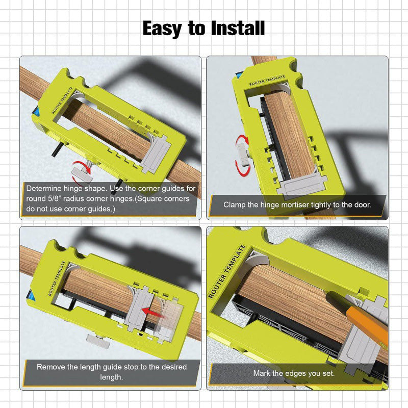 Perfect-Fit™ Adjustable Door Hinge Jig Kit