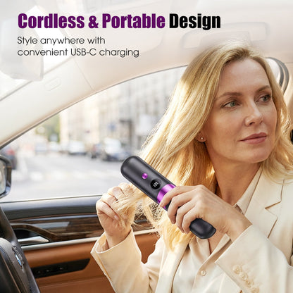 💇‍♀️✨3-in-1 Cordless Hair Straightener Comb – Style Anywhere, Anytime