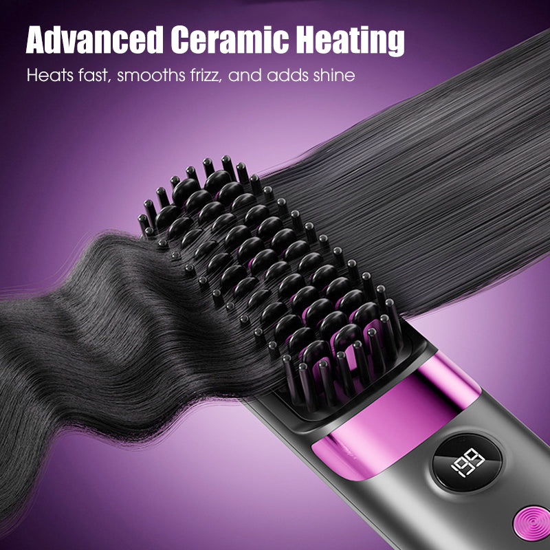 💇‍♀️✨3-in-1 Cordless Hair Straightener Comb – Style Anywhere, Anytime