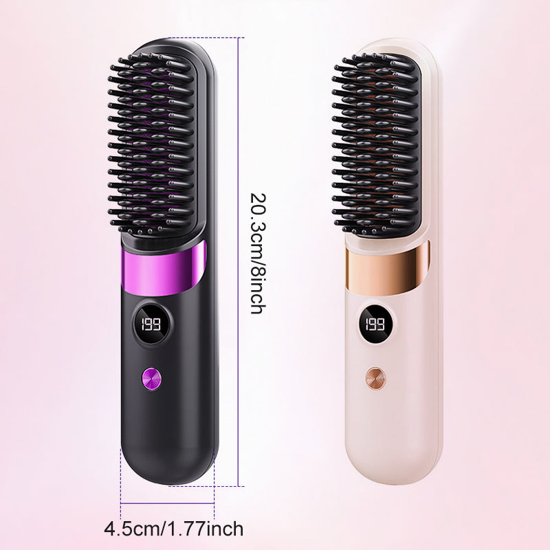 💇‍♀️✨3-in-1 Cordless Hair Straightener Comb – Style Anywhere, Anytime