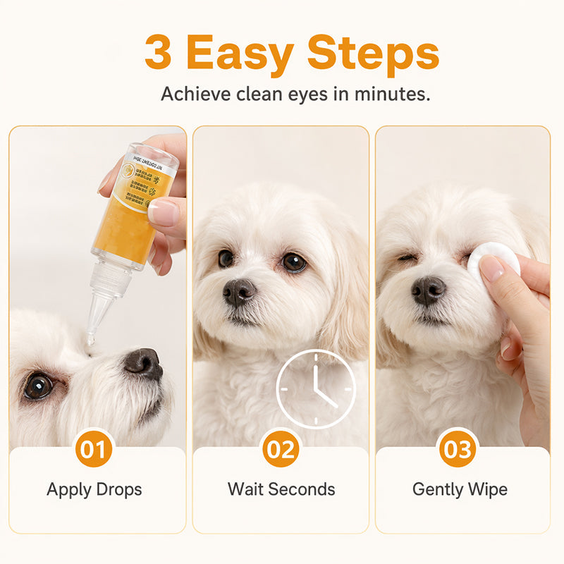 🐾 Tear Stain Remover for Dogs & Cats – 20ml Eye-Area Fur Cleaner ✨