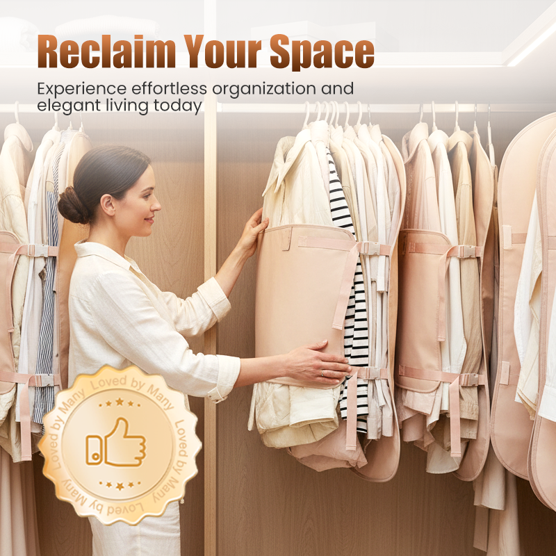 👗 Dust Proof Compression Clothing Cover Wardrobe Organizer ✨
