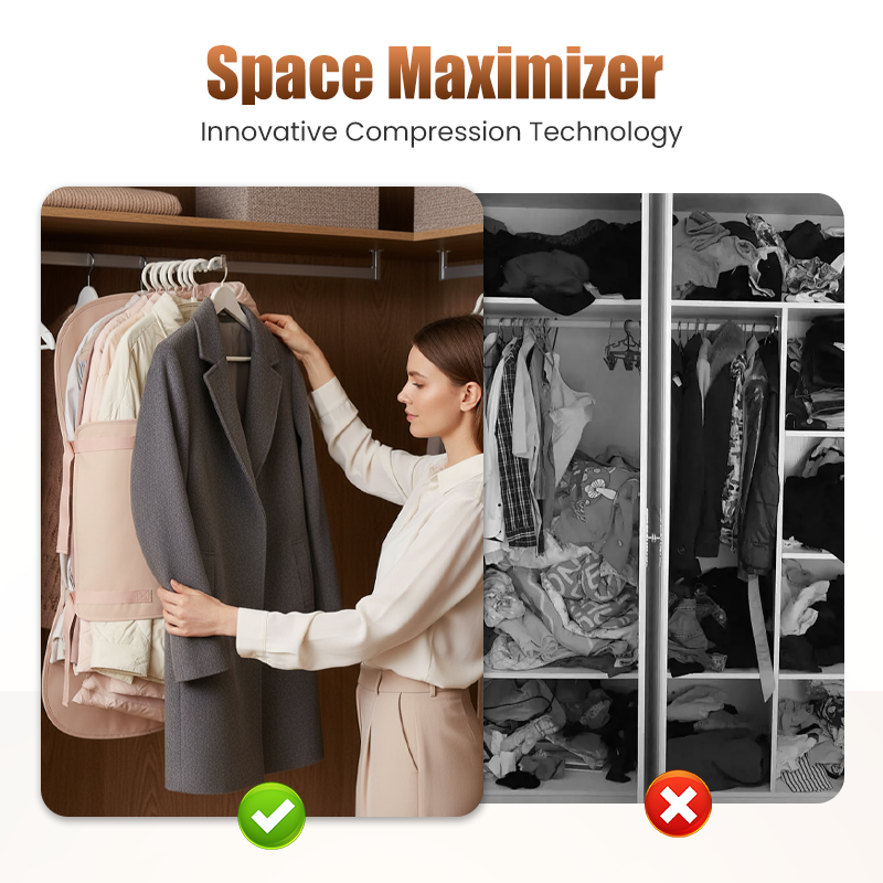 👗 Dust Proof Compression Clothing Cover Wardrobe Organizer ✨