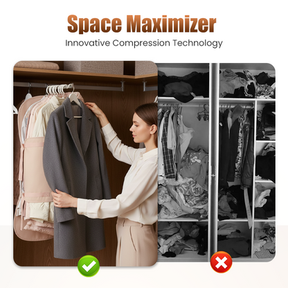 👗 Dust Proof Compression Clothing Cover Wardrobe Organizer ✨
