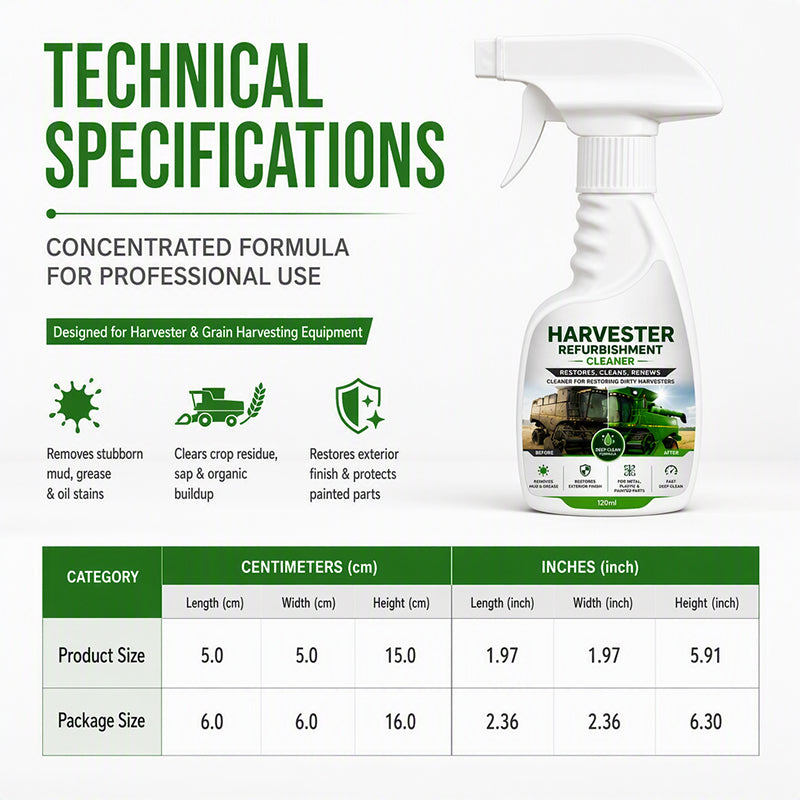 🚜 Harvester Cleaner Spray for Farm Machinery and Equipment ✨