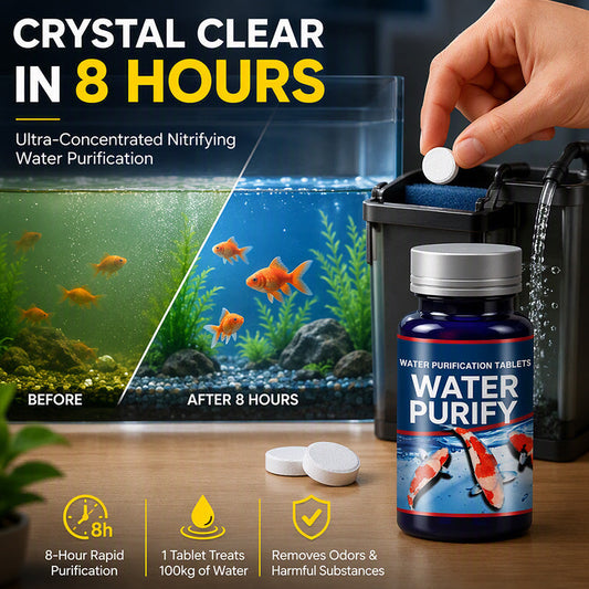 💧 Aquarium Water Clarifier Blocks (120 Pcs) - Rapid Tank Water Clarity 🐠
