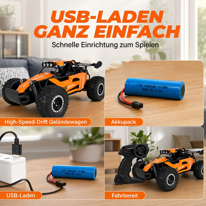 🏎️ Fast Off-Road RC Car - 1:16 4WD All-Terrain Remote Control Truck 🚙