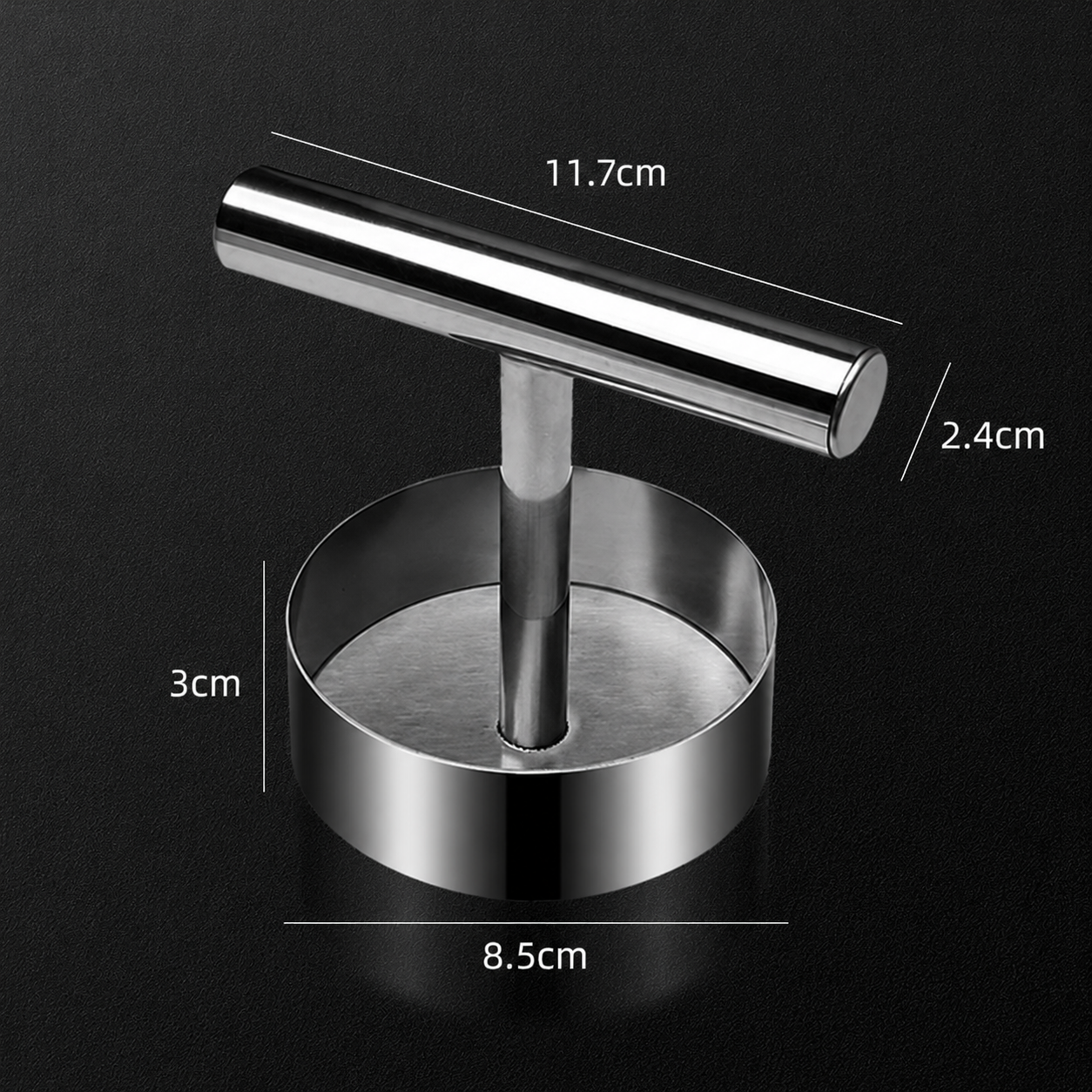 🍔 Stainless Steel Burger Patty Press – Manual Hamburger Maker for BBQ and Meal Prep