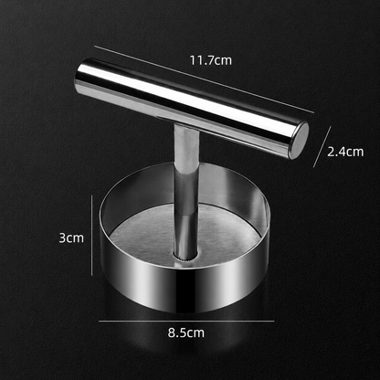 🍔 Stainless Steel Burger Patty Press – Manual Hamburger Maker for BBQ and Meal Prep